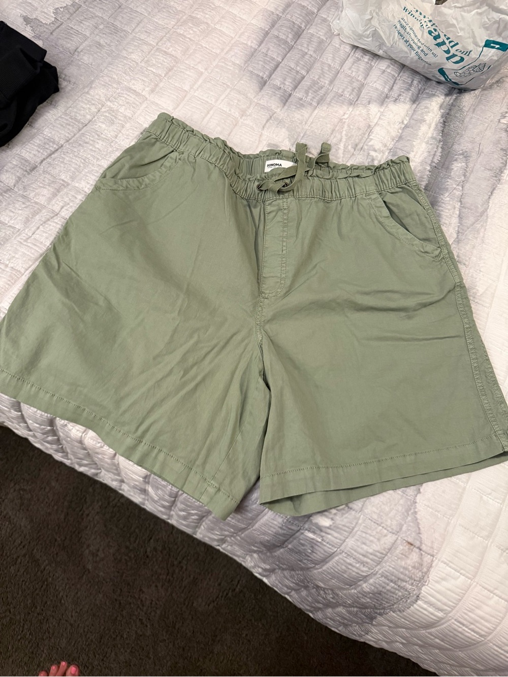 New never worn. Sonoma Olive Green Women’s Bermuda Shorts